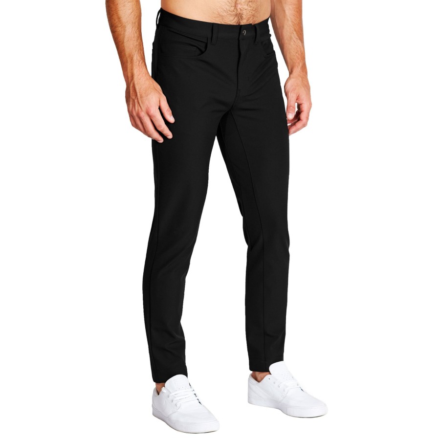 Bottoms State and Liberty Clothing Company | Athletic Fit Stretch Tech Chino - Black