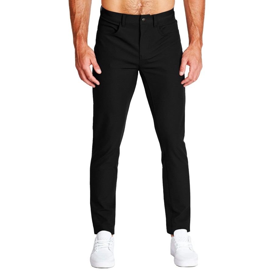 Bottoms State and Liberty Clothing Company | Athletic Fit Stretch Tech Chino - Black