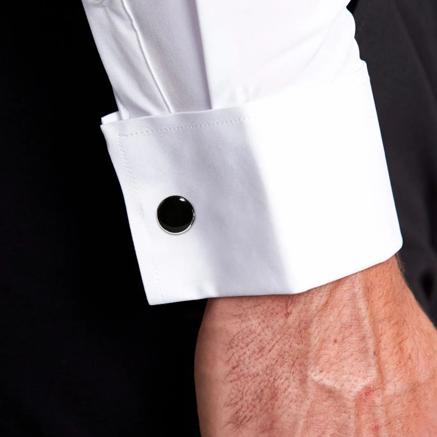 Accessories State and Liberty Clothing Company | Black Circle Cuff Links