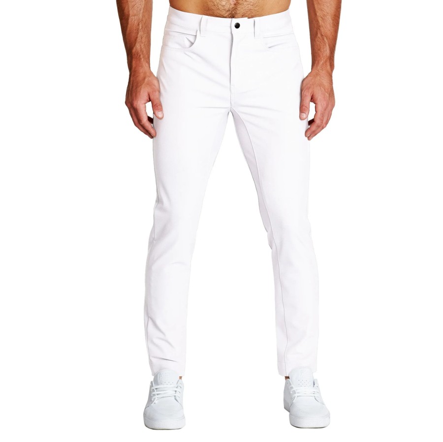 Bottoms State and Liberty Clothing Company | Athletic Fit Stretch Tech Chino - White