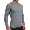 Tops State and Liberty Clothing Company | Long Sleeve Heavy Tech Crewneck - Charcoal