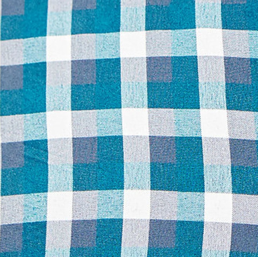 Tops State and Liberty Clothing Company | The Bagley Teal, Grey And White Triple Check