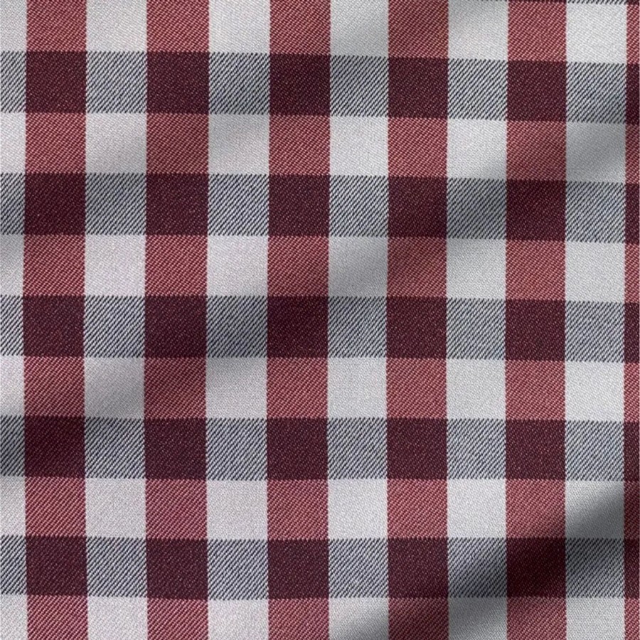 Tops State and Liberty Clothing Company | The Dawson Big Maroon And Grey Check