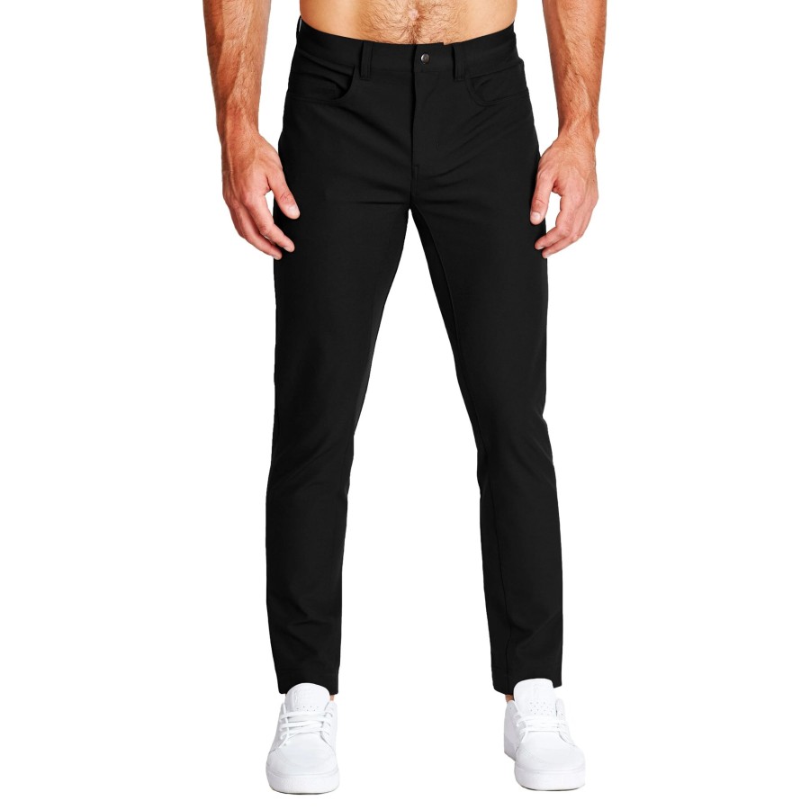 Bottoms State and Liberty Clothing Company | Athletic Fit Stretch Tech Chino - Black