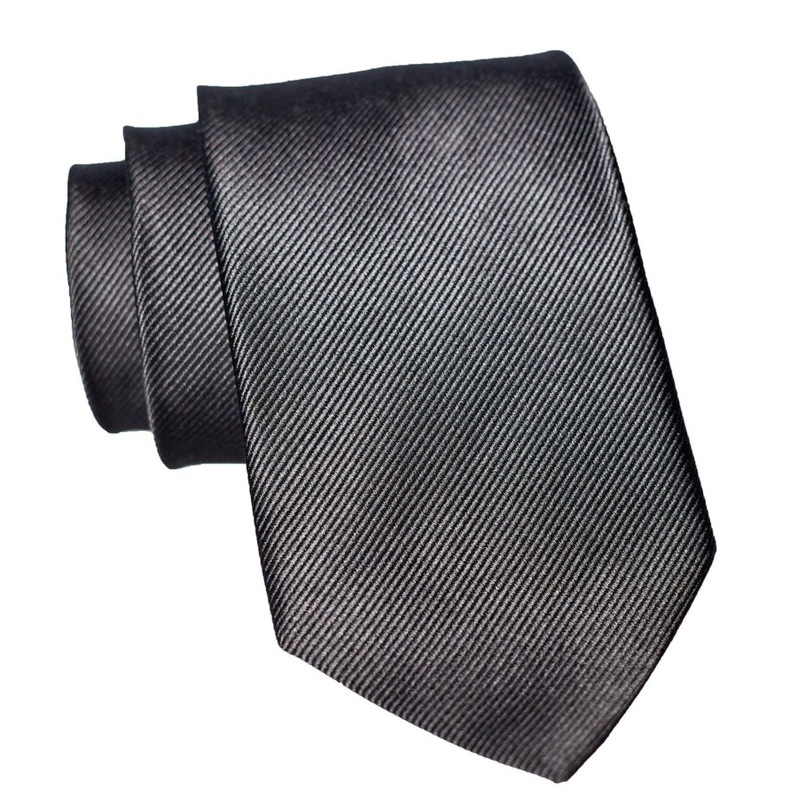 Accessories State and Liberty Clothing Company | Black Woven Silk Tie