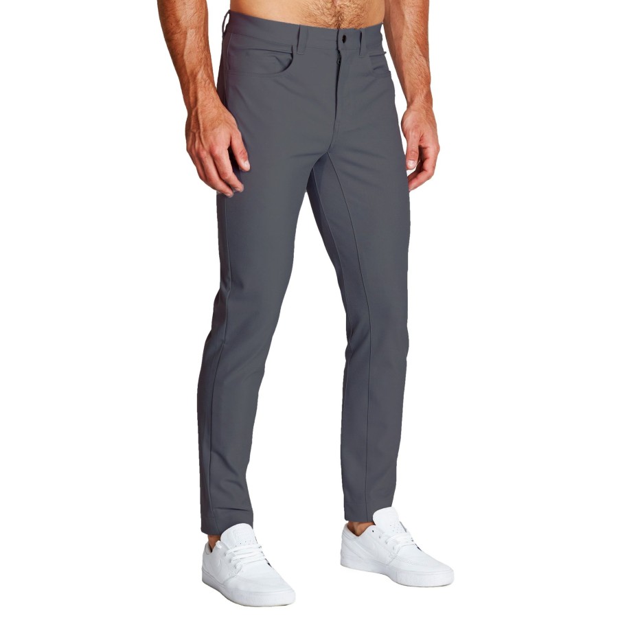 Bottoms State and Liberty Clothing Company | Athletic Fit Stretch Tech Chino - Charcoal