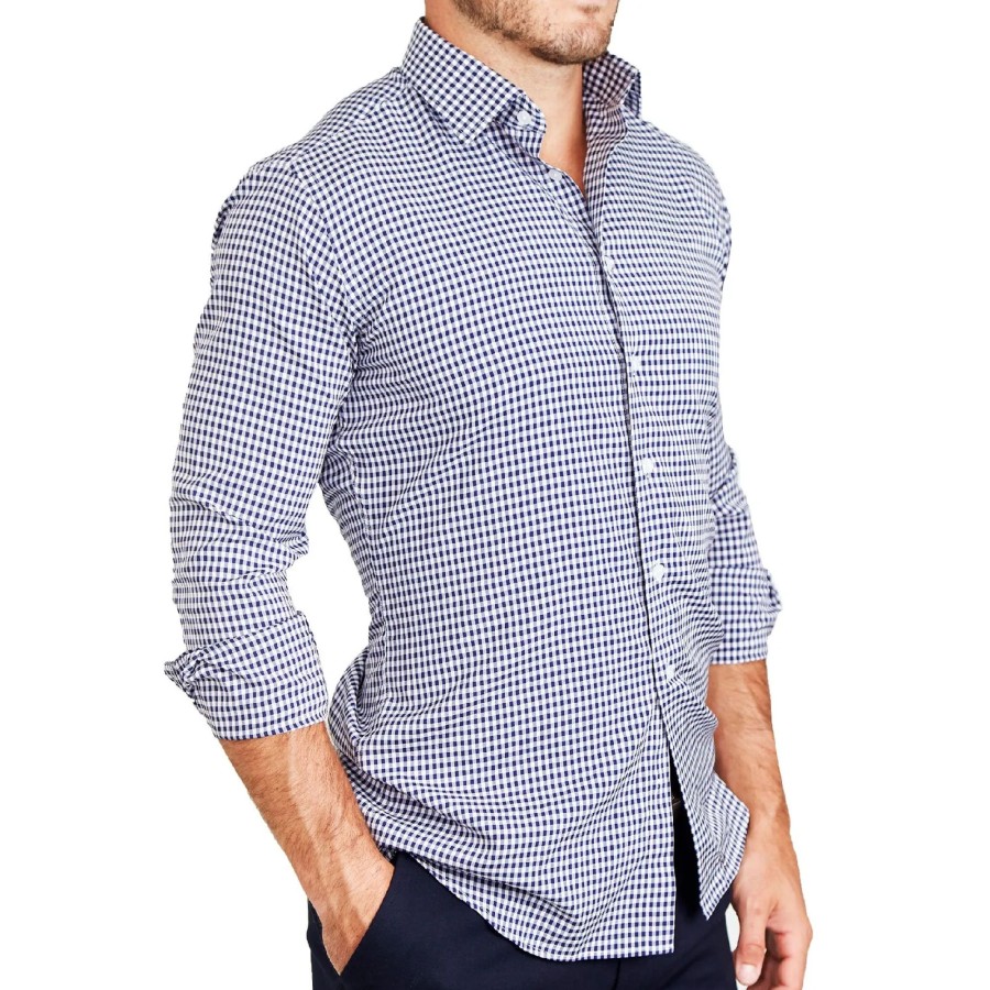 Tops State and Liberty Clothing Company | The Rooney Navy Gingham