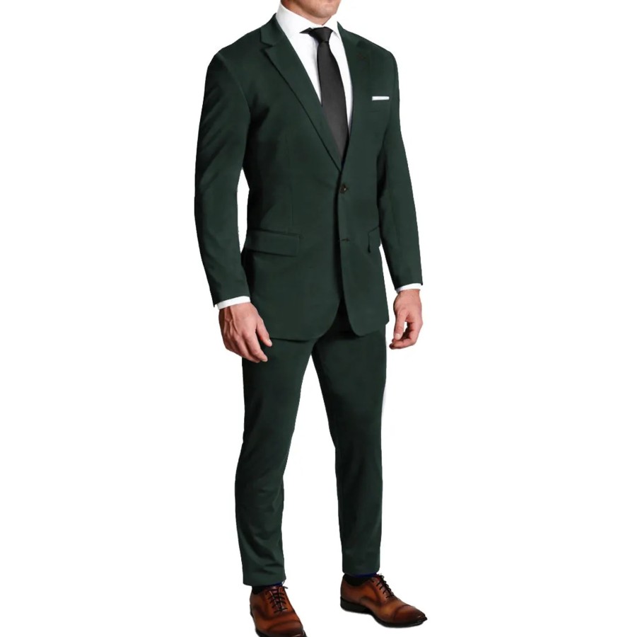 Suits State and Liberty Clothing Company | Athletic Fit Stretch Blazer - Solid Hunter Green