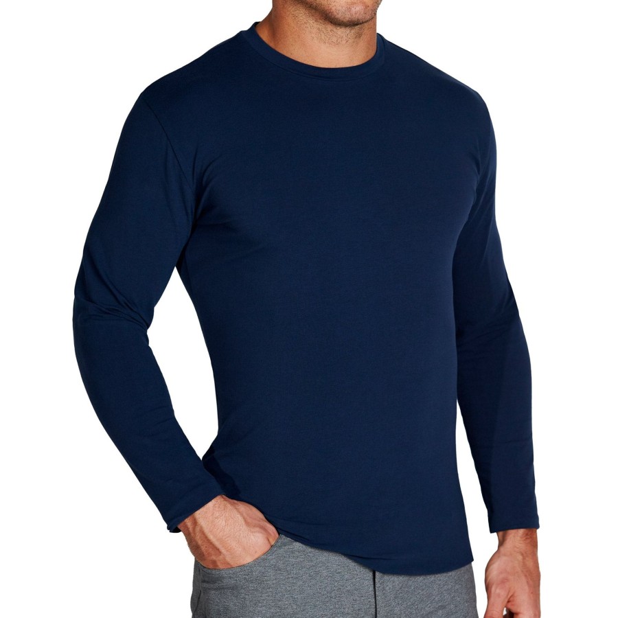 Tops State and Liberty Clothing Company | The Ridgefield Navy Long Sleeve Crewneck