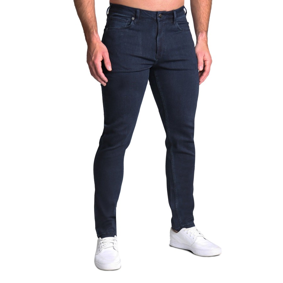 Bottoms State and Liberty Clothing Company | Athletic Fit Stretch Jeans - Navy