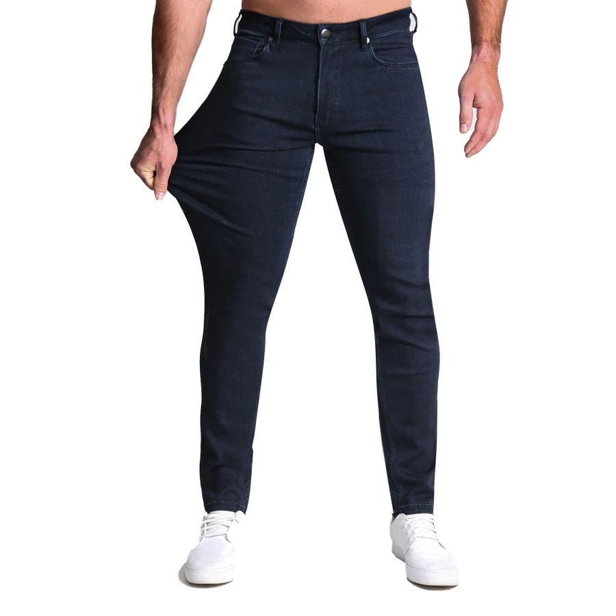 Bottoms State and Liberty Clothing Company | Athletic Fit Stretch Jeans - Navy