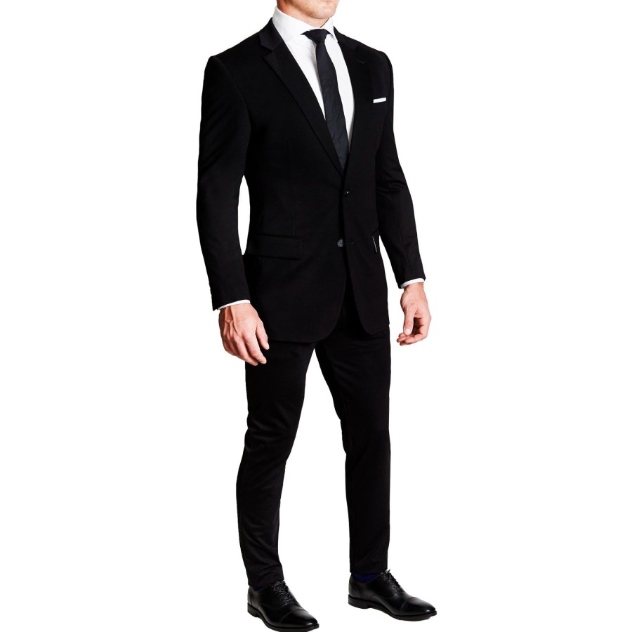 Suits State and Liberty Clothing Company | Athletic Fit Stretch Blazer - Black