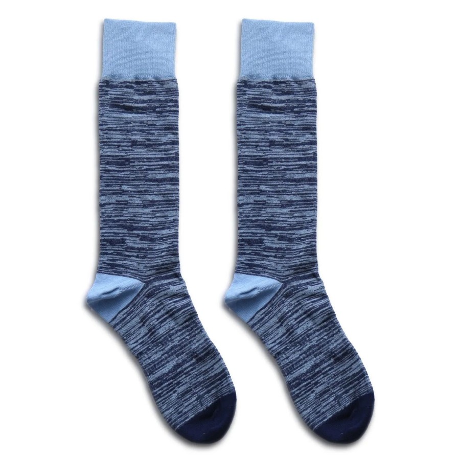 Accessories State and Liberty Clothing Company | Marled Navy Dress Socks