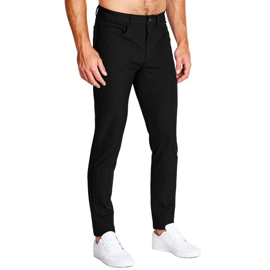 Bottoms State and Liberty Clothing Company | Athletic Fit Stretch Tech Chino - Black