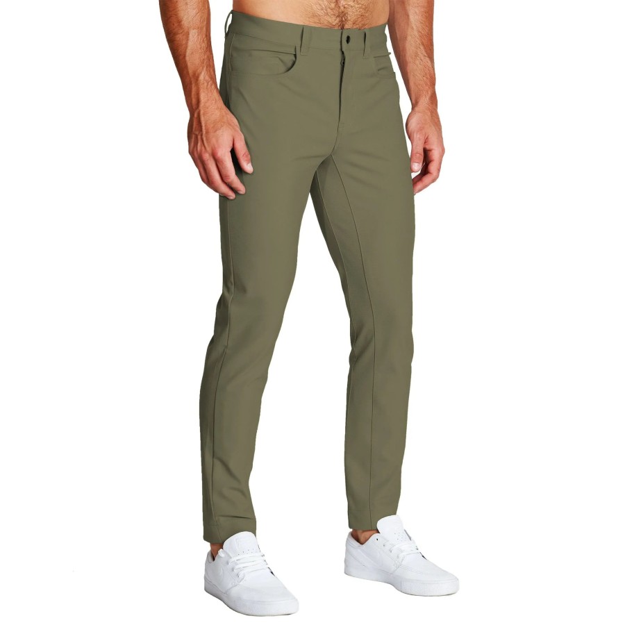 Bottoms State and Liberty Clothing Company | Athletic Fit Stretch Tech Chino - Olive