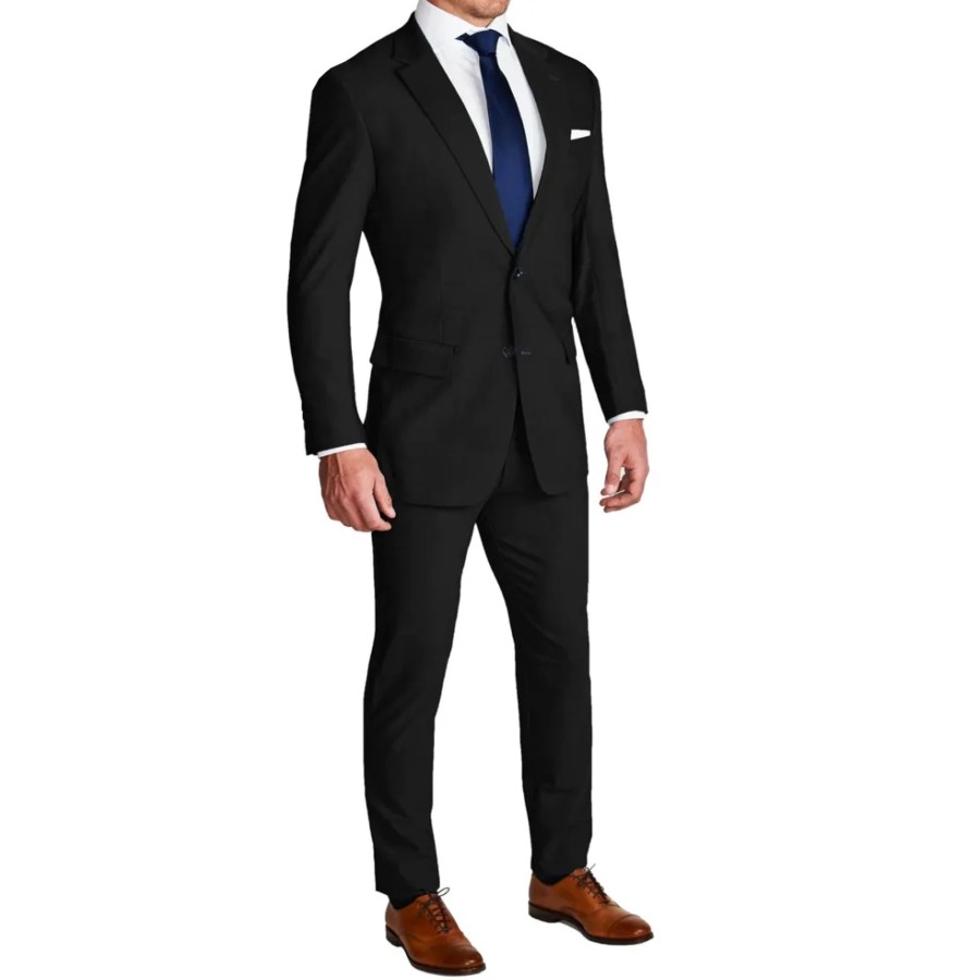 Suits State and Liberty Clothing Company | Athletic Fit Stretch Blazer - Heathered Black