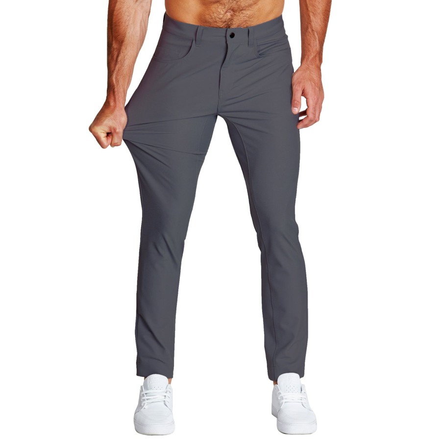 Bottoms State and Liberty Clothing Company | Athletic Fit Stretch Tech Chino - Charcoal