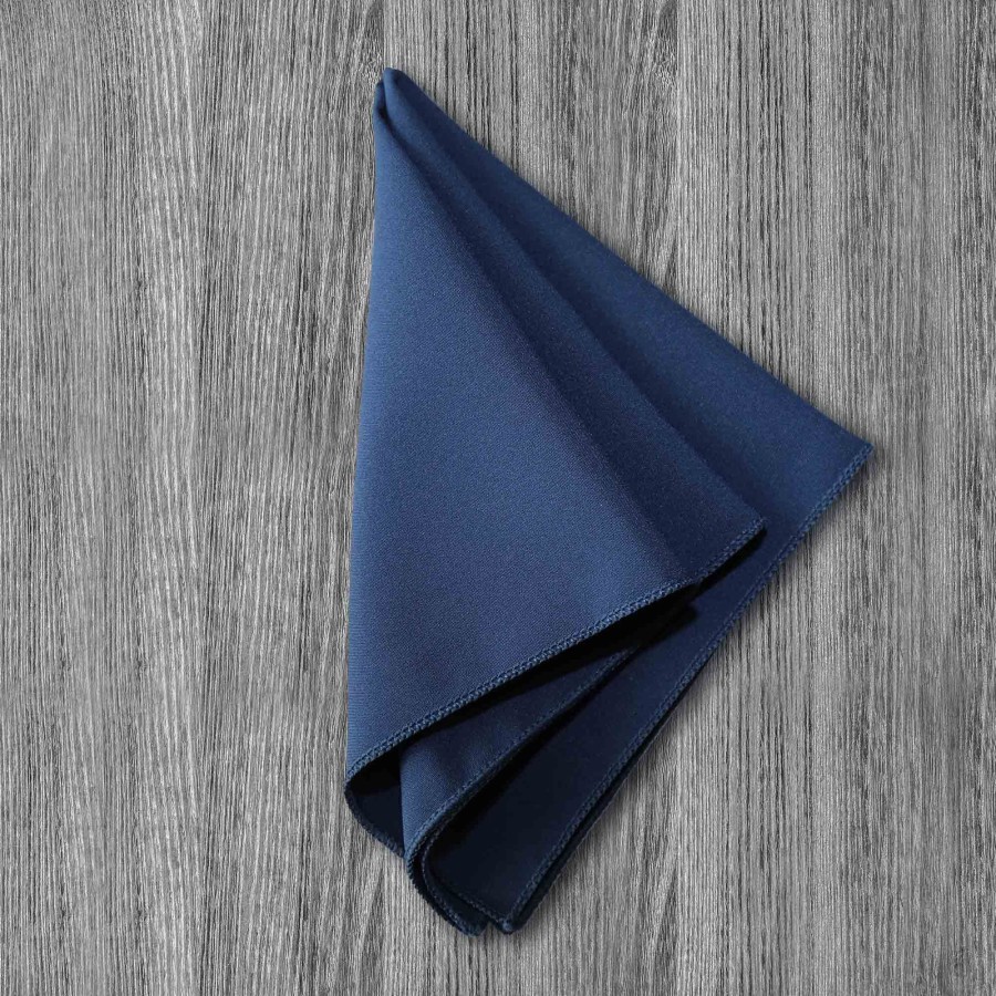 Accessories State and Liberty Clothing Company | The Howard Solid Navy Pocket Square