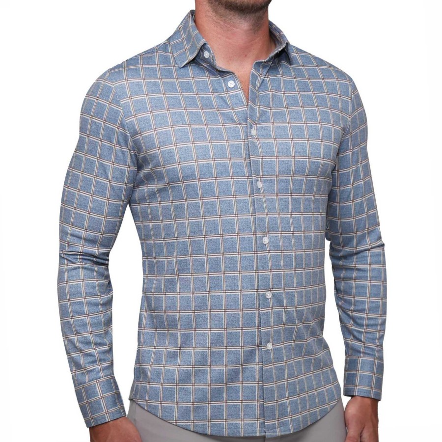 Tops State and Liberty Clothing Company | The Ford Blue U0026 Red Windowpane Casual Button Down