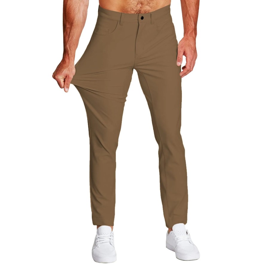 Bottoms State and Liberty Clothing Company | Athletic Fit Stretch Tech Chino - Light Brown