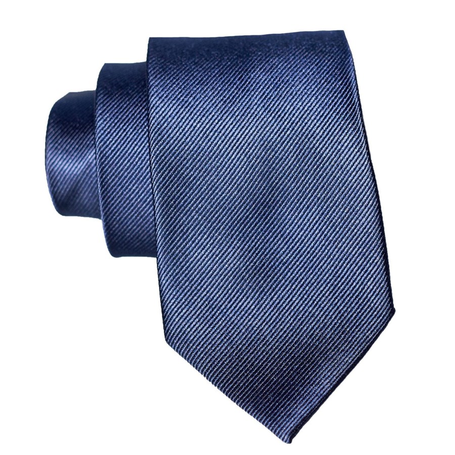 Accessories State and Liberty Clothing Company | Navy Woven Silk Tie