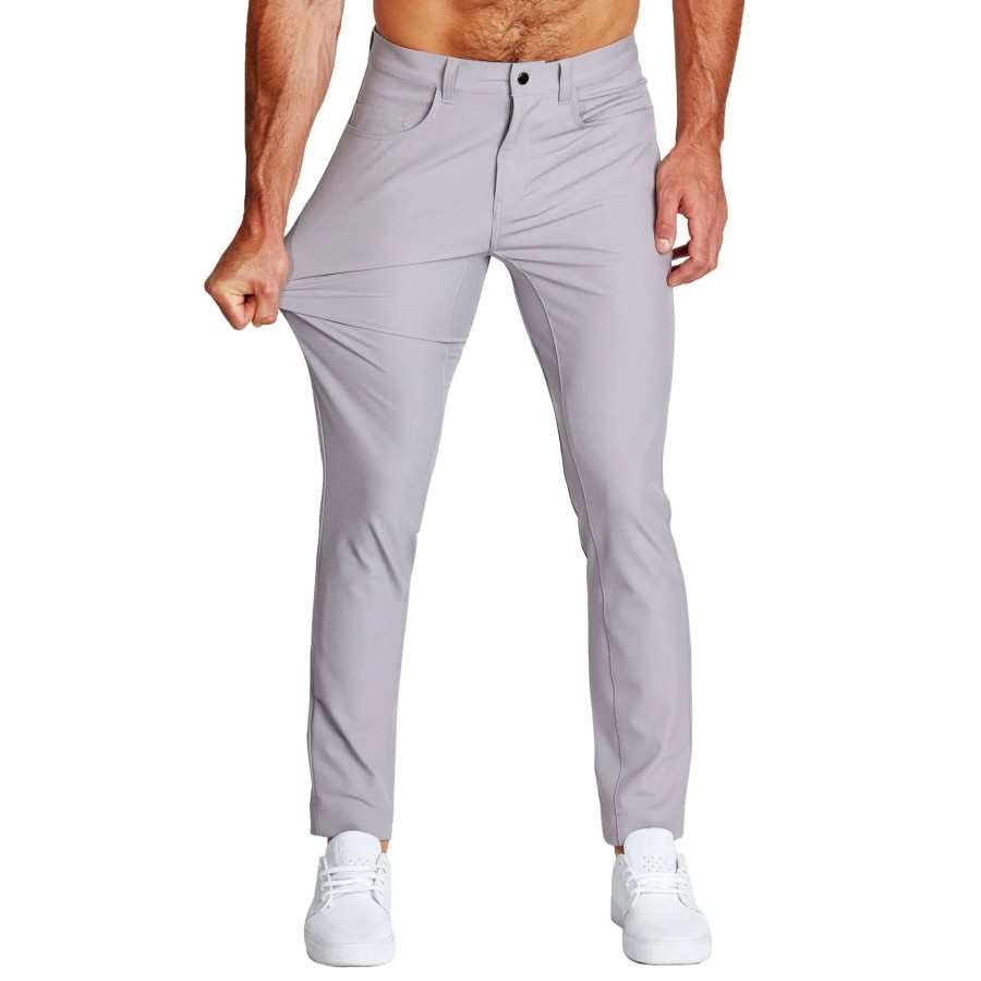 Bottoms State and Liberty Clothing Company | Athletic Fit Stretch Tech Chino - Light Grey