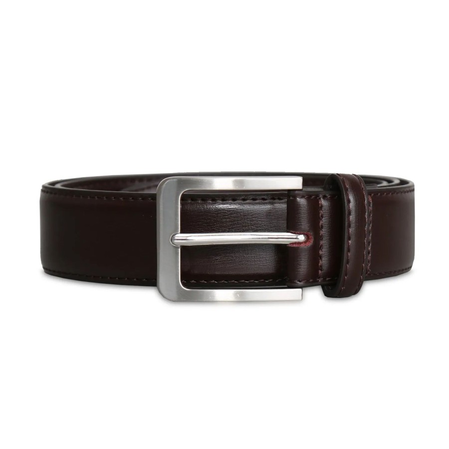 Accessories State and Liberty Clothing Company | Solid Leather Belt - Dark Brown