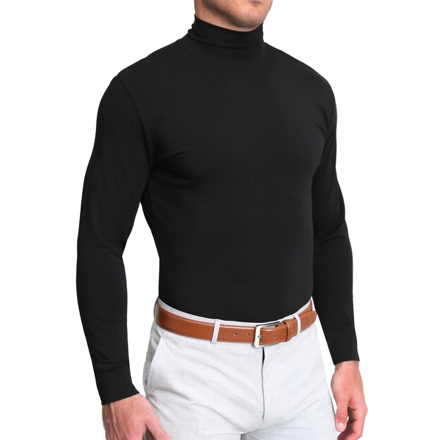 Tops State and Liberty Clothing Company | Mock Turtleneck - Black