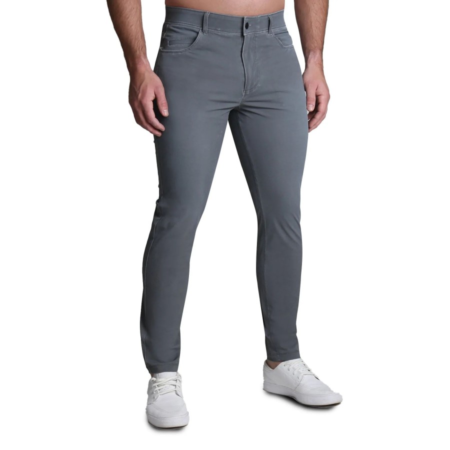 Bottoms State and Liberty Clothing Company | Washed Tech 5 Pocket Pant - Grey