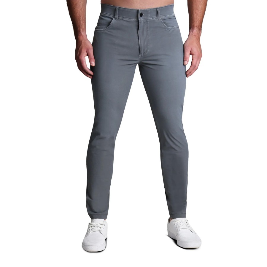 Bottoms State and Liberty Clothing Company | Washed Tech 5 Pocket Pant - Grey