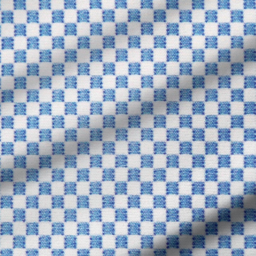 Tops State and Liberty Clothing Company | The Vernor Light Blue Square Check Print