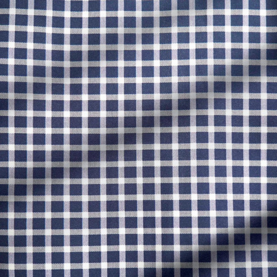 Tops State and Liberty Clothing Company | The Callahan Blue And White Mini Plaid