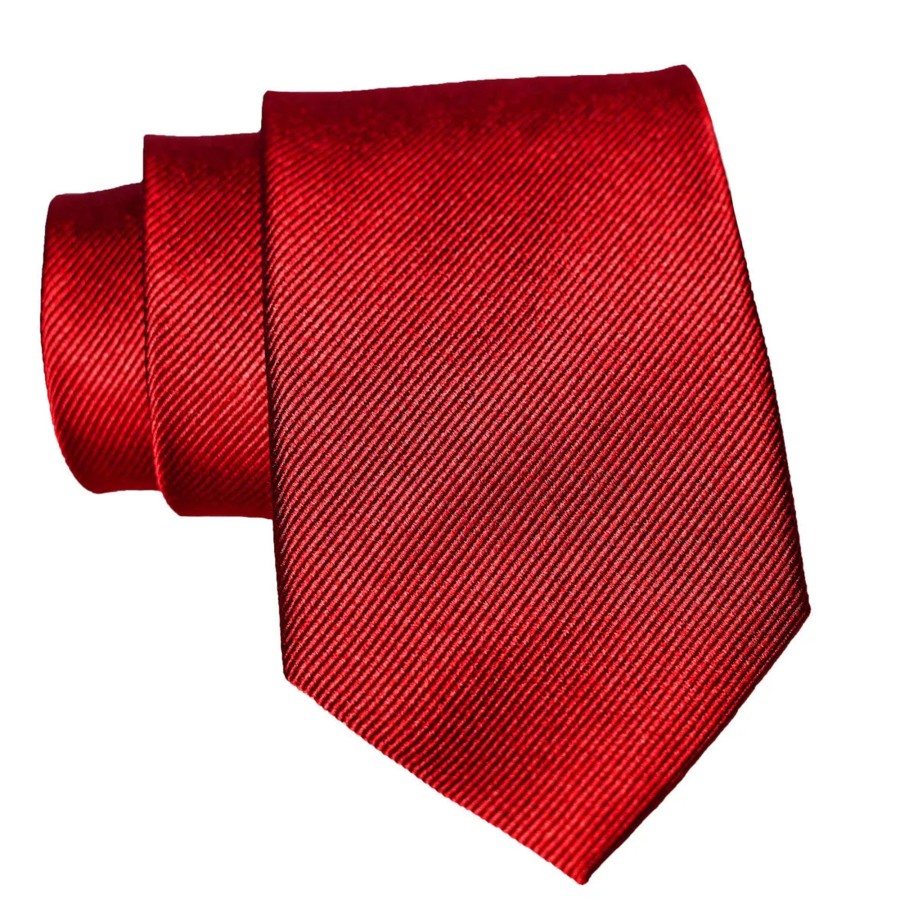 Accessories State and Liberty Clothing Company | Red Woven Silk Tie