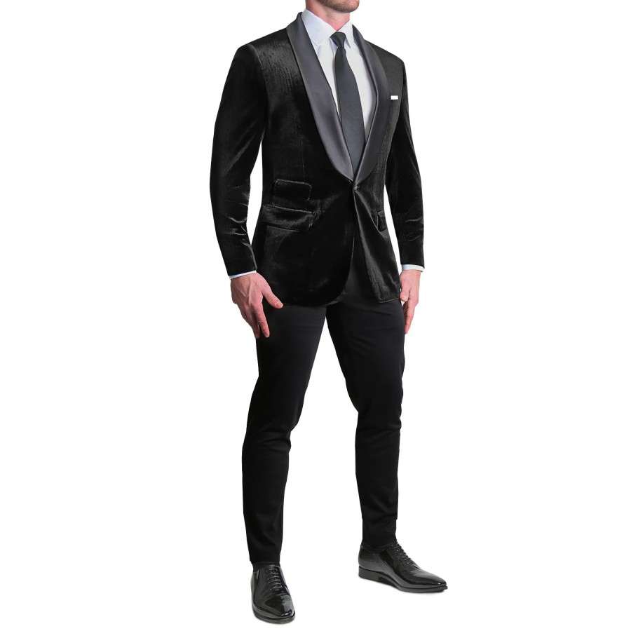 Suits State and Liberty Clothing Company | Tuxedo Jacket - Black Velvet