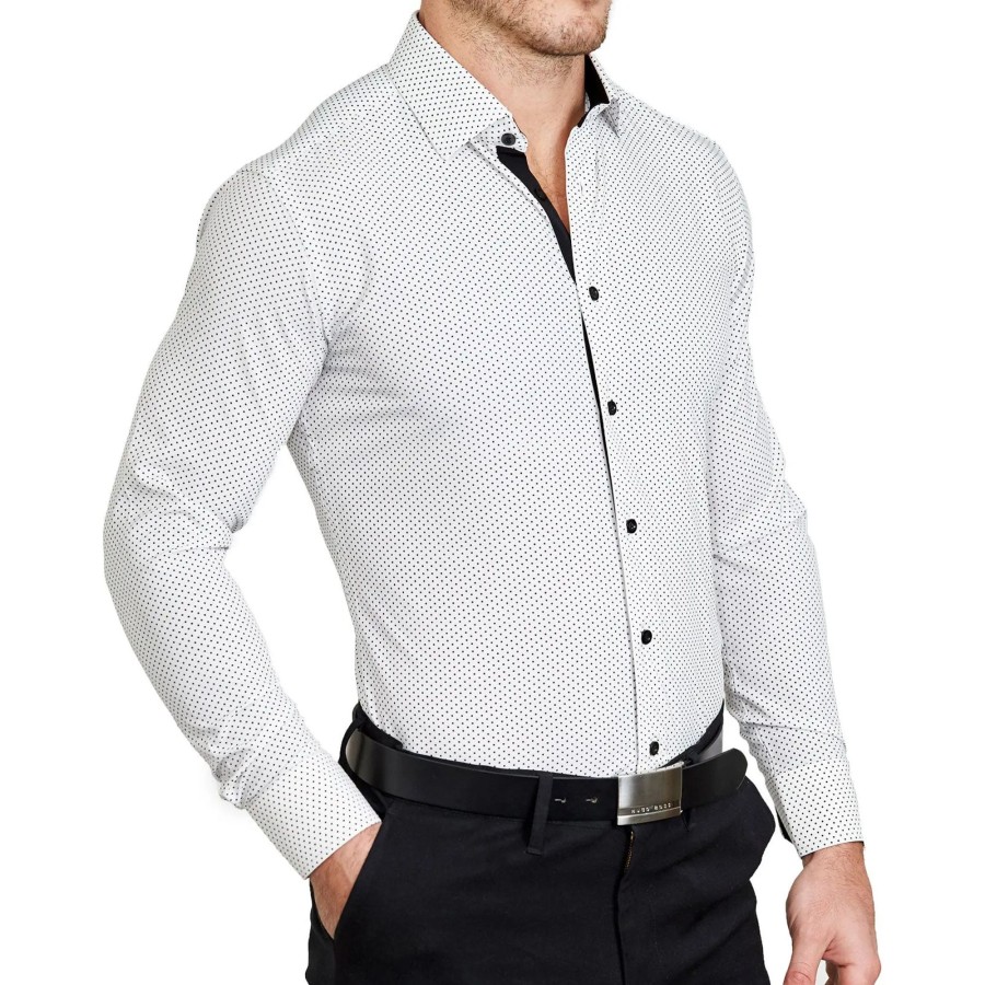 Tops State and Liberty Clothing Company | The Tatar White With Black Dots