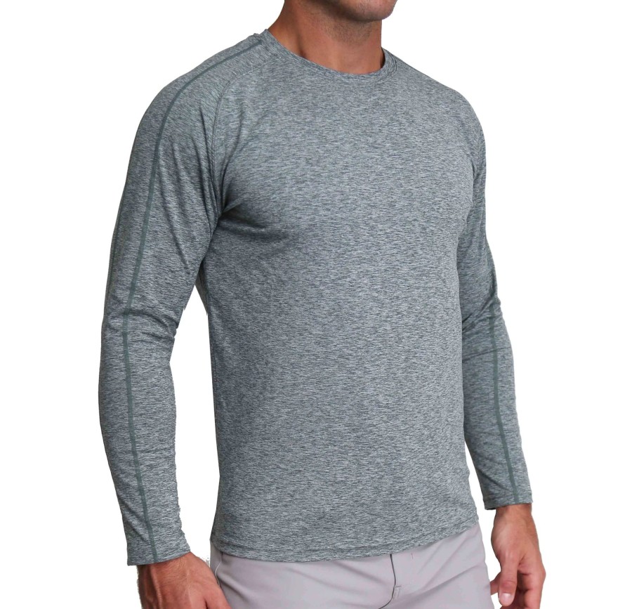 Tops State and Liberty Clothing Company | Long Sleeve Heavy Tech Crewneck - Army Green