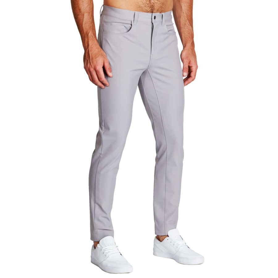 Bottoms State and Liberty Clothing Company | Athletic Fit Stretch Tech Chino - Light Grey